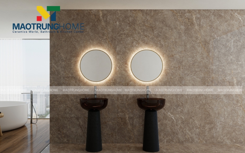 Gạch vân đá Marble Calacatta mang lại vẻ đẹp lịch lãm cho không gian