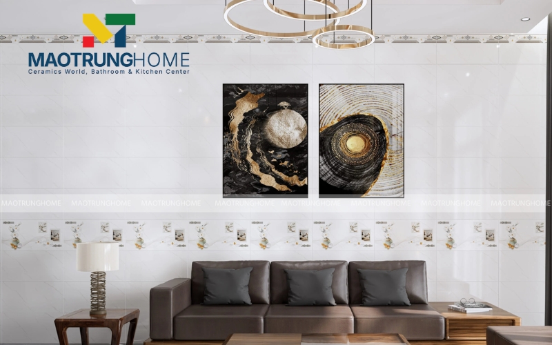 Tạo sự khác biệt cho phòng tắm bằng cách phối gạch điểm trang trí