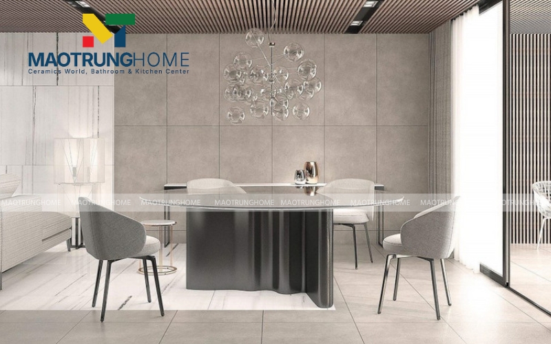 Gạch vân xi măng mờ mịn lựa chọn tối ưu cho lối sống Minimalist