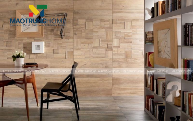 Cách lát đuổi gạch giả gỗ 30x60 tạo chiều sâu cho không gian hẹp