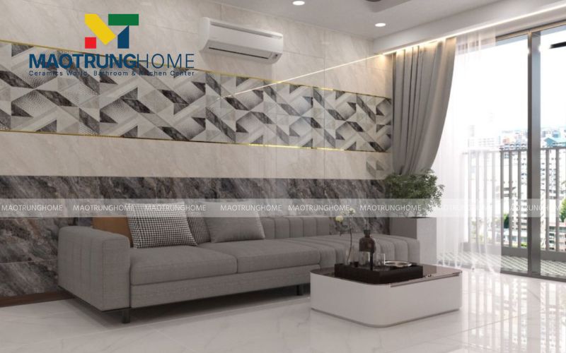 Gạch trang trí điểm xuyết mang lại sự mới mẻ và không đơn điệu