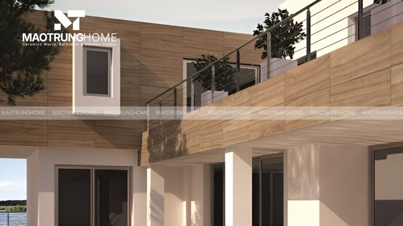 Kiểu ốp xếp thẳng hàng hiện đại