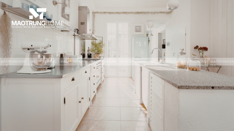 Tầm quan trọng của việc chọn màu gạch lát nền nhà bếp