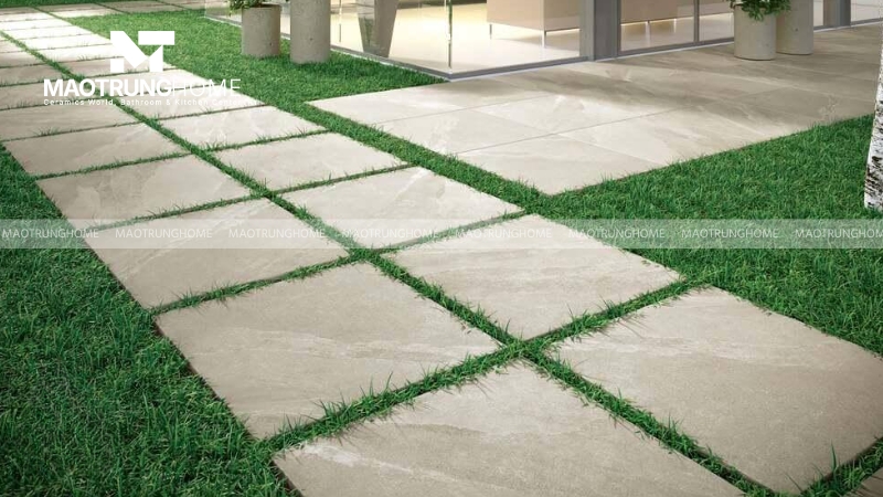 Chọn kích thước gạch theo diện tích lối đi