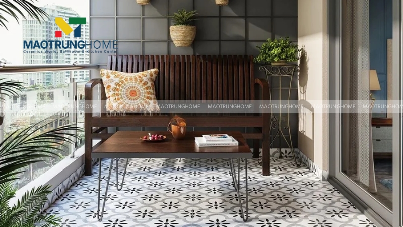 Những họa tiết đa dạng giúp tạo nên một góc thư giãn