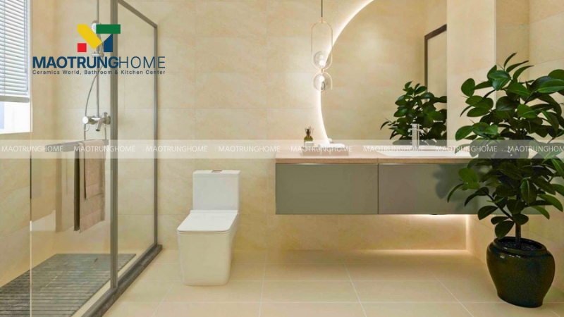 Bạn nên chọn gạch lát nền có tông đậm hơn màu tường