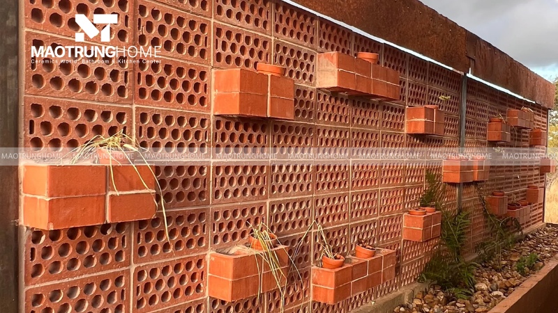 Mẫu ban công gạch đất nung truyền thống phong cách Indochine (Mẫu 2)