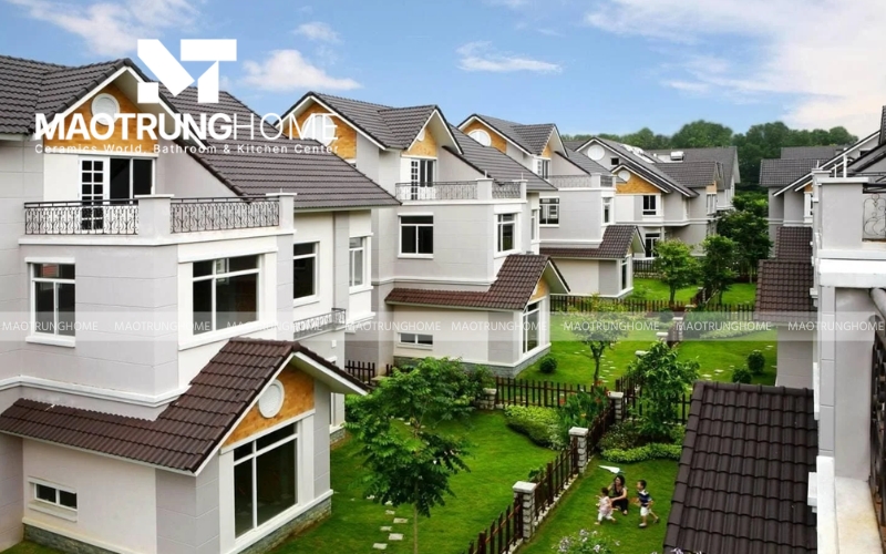 Mệnh thổ nên lợp nhà mái ngói màu nâu