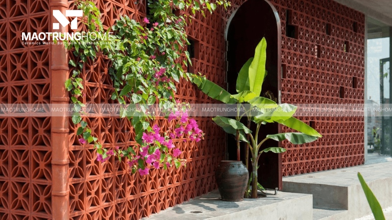 Gạch bông gió họa tiết trang trí