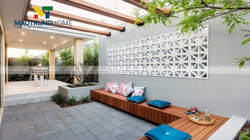 Gạch bông gió kích thước 30x30cm phù hợp làm hàng rào