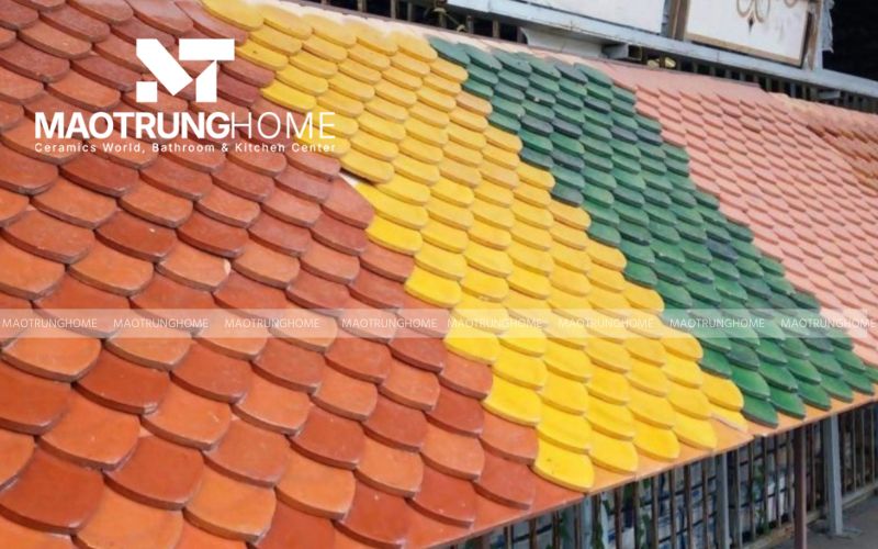Ngói mũi hài và ngói vảy cá trang trí