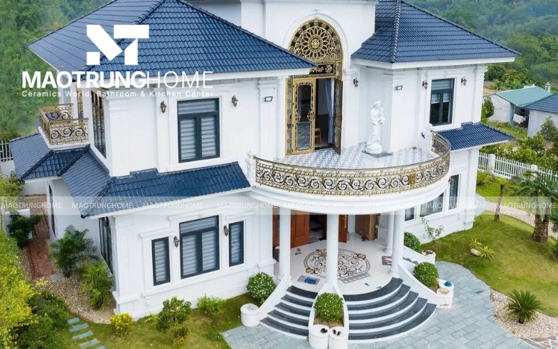Ngói phẳng tráng men giải pháp ốp lát mái cho nhà phố cao cấp