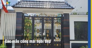 99+ các mẫu cổng mái ngói đẹp cho nhà cấp 4 và biệt thự 2026