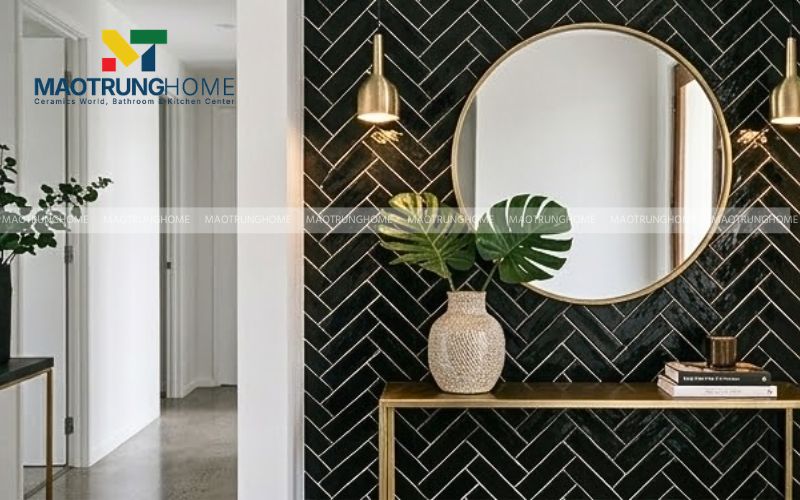 Tạo điểm nhấn ấn tượng cho mảng tường trang trí
