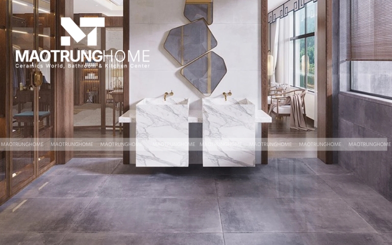 Phong cách tối giản Minimalism với dòng gạch lát sân giả xi măng