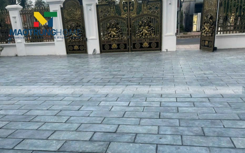 Gạch giả đá Granite tông xám ghi