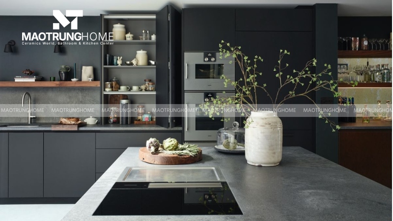 Đồng bộ gạch ốp với thiết bị gia dụng