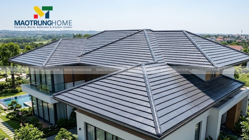 Nên kiểm tra độ bóng men của loại ngói định sử dụng