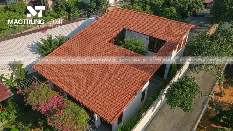 Phối màu đồng bộ với sơn ngoại thất