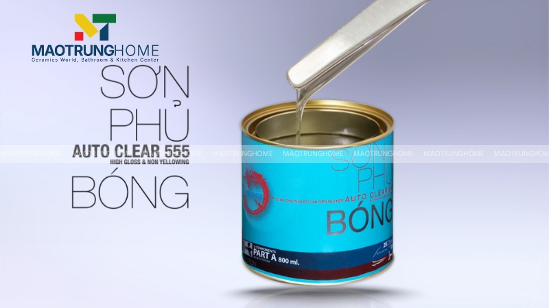 Sơn phủ bóng Clear thích hợp để sơn gạch bông gió