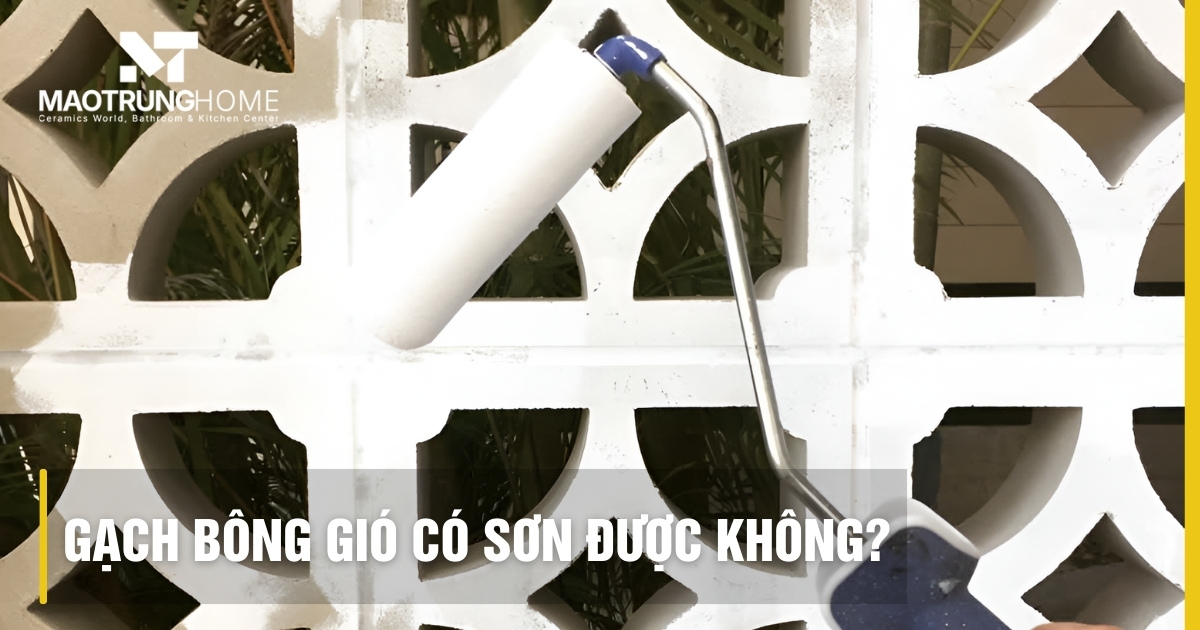 Gạch bông gió có sơn được không? Bí quyết sơn gạch bền đẹp nhất
