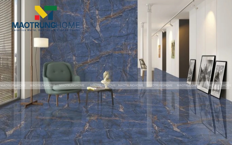 Gạch vân đá xanh Marble mang lại vẻ đẹp vương giả cho biệt thự