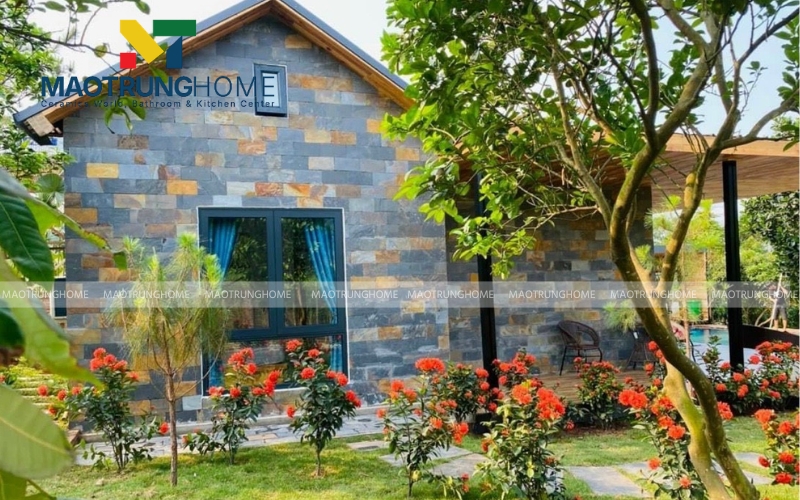 Cách ốp sole gạch thẻ xanh tạo sự ổn định và vững chãi cho bức tường