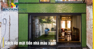 Gạch ốp tiền màu xanh