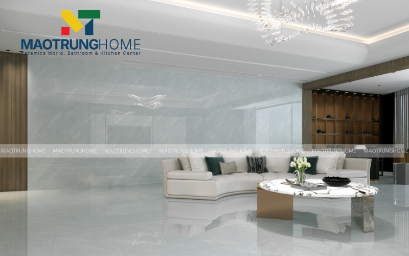 Kích thước lớn giúp giảm thiểu đường ron, tạo bề mặt liền mạch và sang trọng