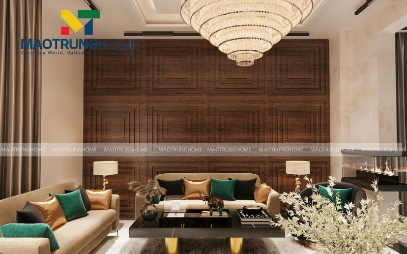 Gạch giả gỗ 60x60 kết hợp vẻ ấm áp tự nhiên và độ bền cao