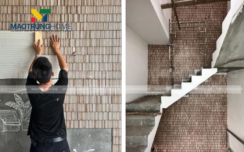 Chuẩn bị bề mặt tường đạt chuẩn trước khi ốp gạch