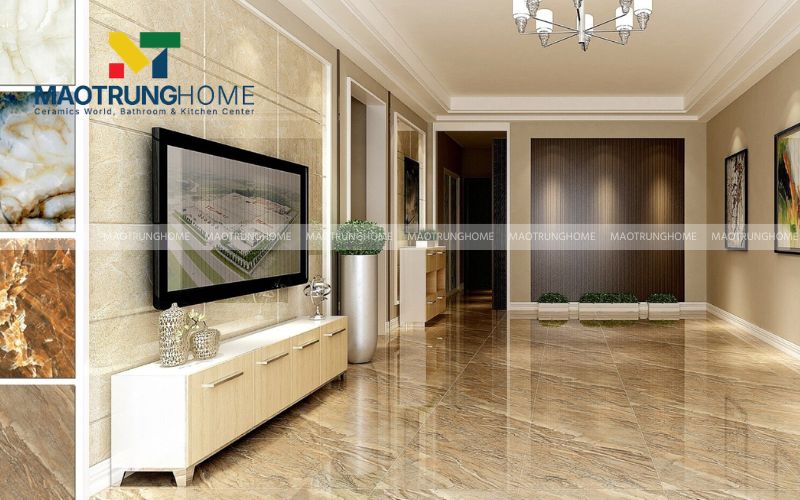 Gạch Porcelain vân đá mờ Hàn Quốc mang lại vẻ đẹp tinh tế