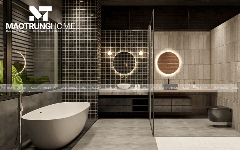 Phòng tắm thư giãn phong cách spa