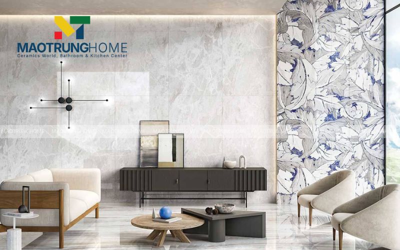 Bề mặt gạch mờ mịn mang lại chiều sâu và nét hiện đại