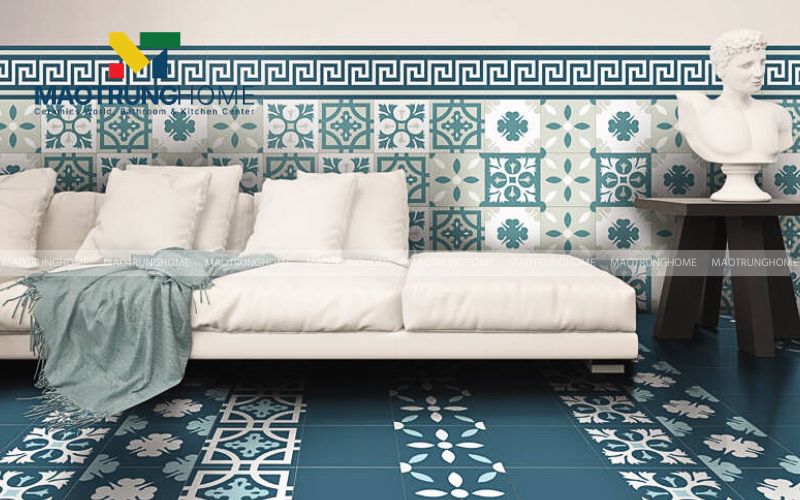 Vẻ đẹp cổ điển hiện đại từ cách ốp gạch thẻ so le truyền thống