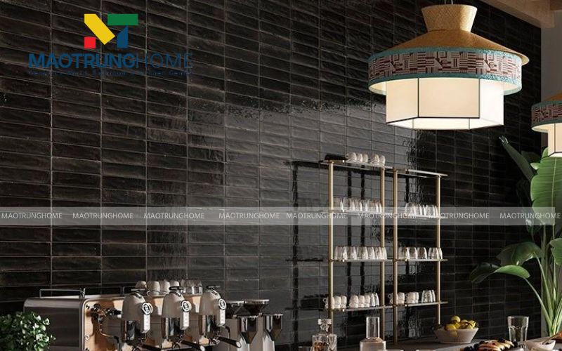 Gạch thẻ men Matt trầm mặc cho quầy bar phong cách Industrial