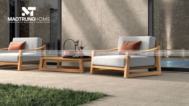 Việc sử dụng các mẫu gạch khổ lớn hơn cũng giúp giảm bớt các đường ron