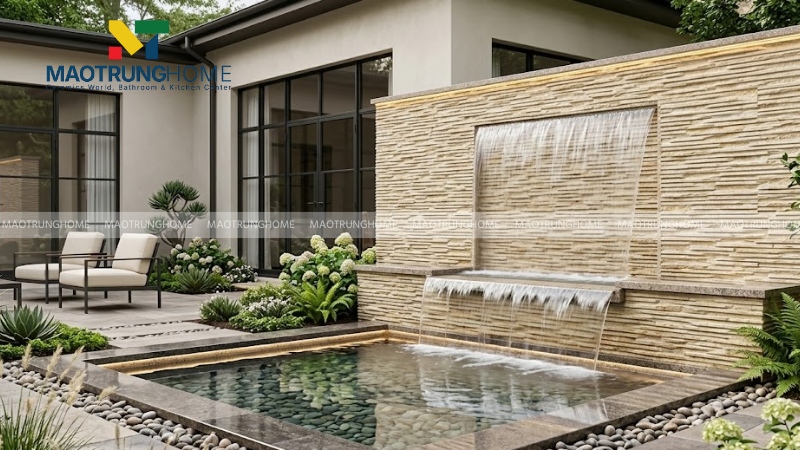 Mẫu gạch răng lược chuyên dụng tạo thác (Mẫu 3)