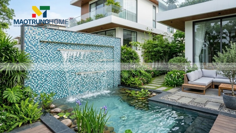 Mẫu gạch mosaic thủy tinh và gốm sứ (Mẫu 1)