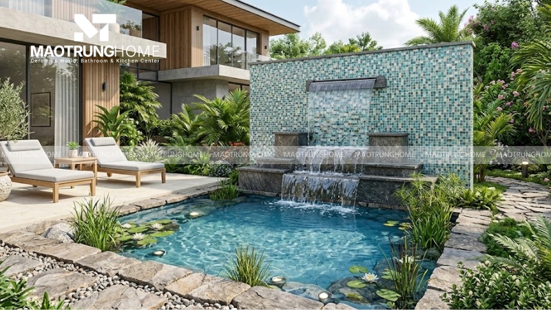 Mẫu gạch mosaic thủy tinh và gốm sứ (Mẫu 3)