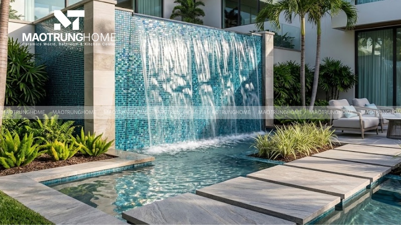 Mẫu gạch mosaic thủy tinh và gốm sứ (Mẫu 4)