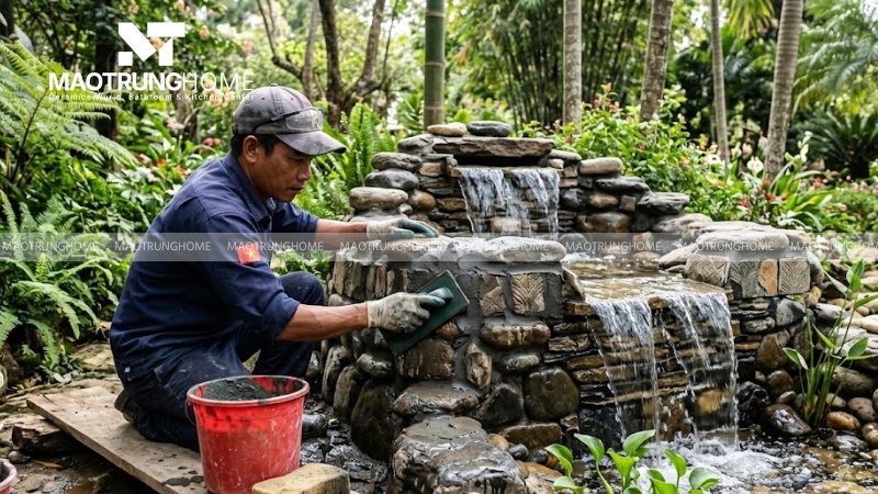 Nên sử dụng keo dán gạch và keo chà ron chịu nước