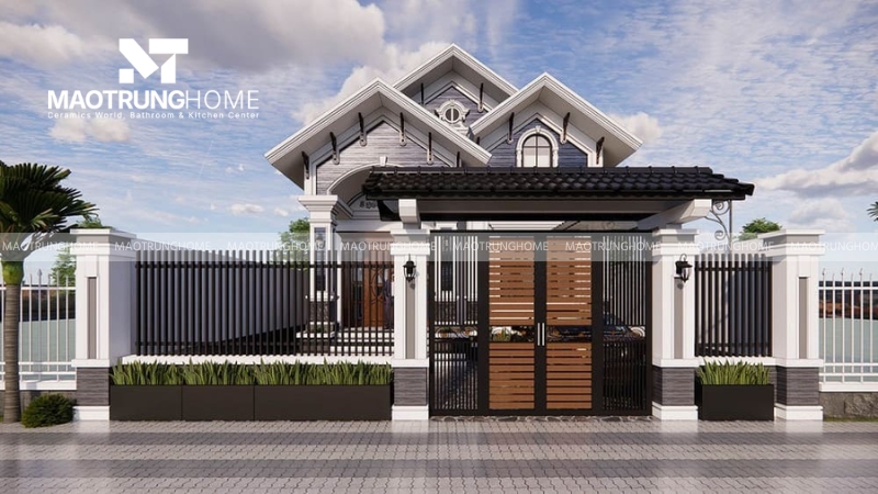 Xác định số hàng ngói cho mái cổng