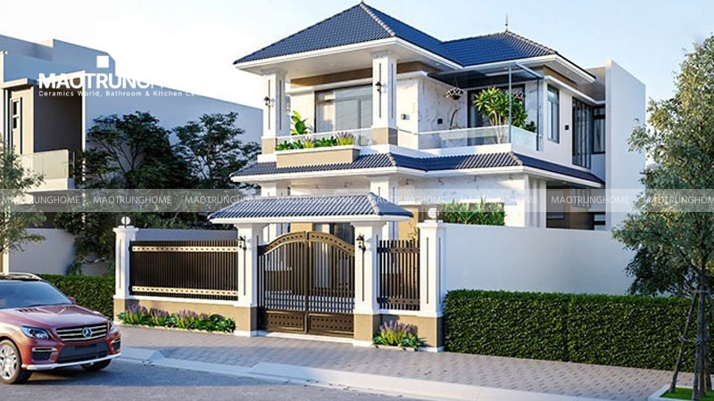 Chiều dài dốc mái là khoảng cách tính từ đỉnh nóc đến mép dưới cùng của mái đua