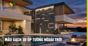 Top 15 mẫu gạch 3D ốp tường ngoài trời bền đẹp nhất 2026