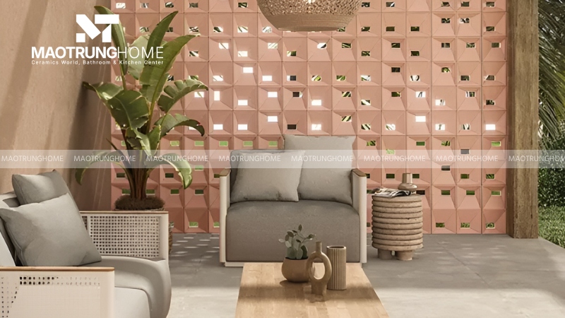 Mẫu gạch bông gió bánh ú chống mưa (Mẫu 5)