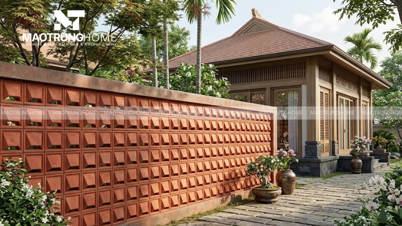 Chọn gạch Bánh Ú cho nhà hướng Tây nắng gắt