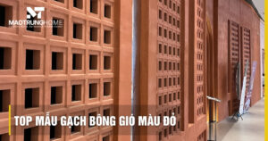 Top mẫu gạch bông gió màu đỏ đẹp
