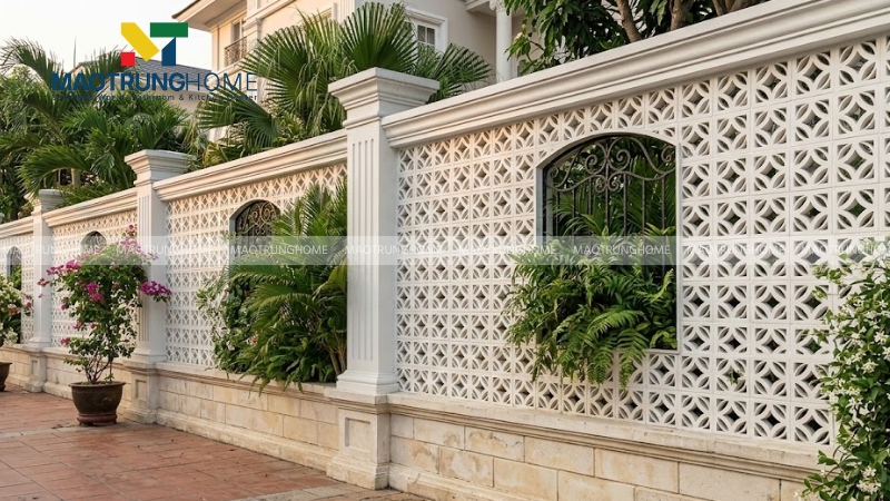 Mẫu gạch hoa gió truyền thống và cổ điển (Mẫu 3)