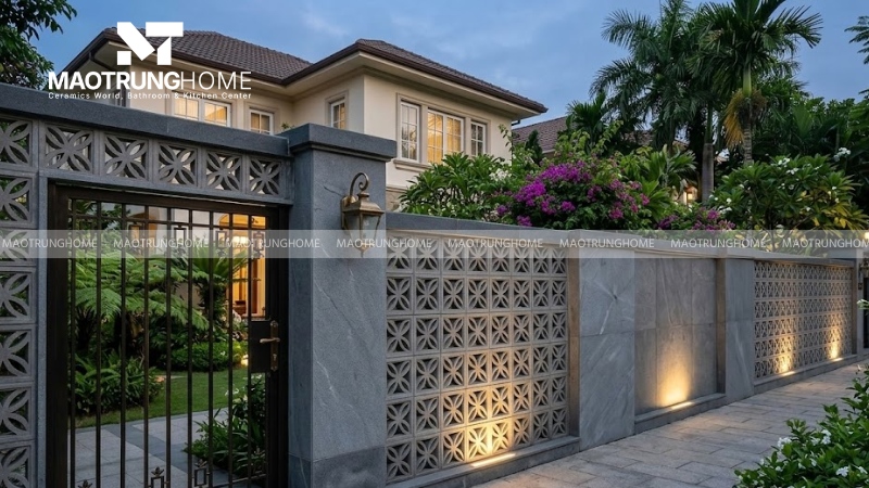 Mẫu gạch hoa gió truyền thống và cổ điển (Mẫu 4)